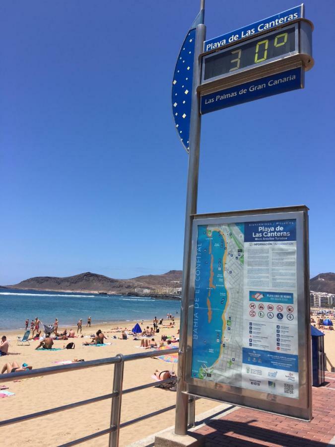 Apartamento Primera Linea Playa De Las Canteras ラスパルマス・デ・グランカナリア エクステリア 写真